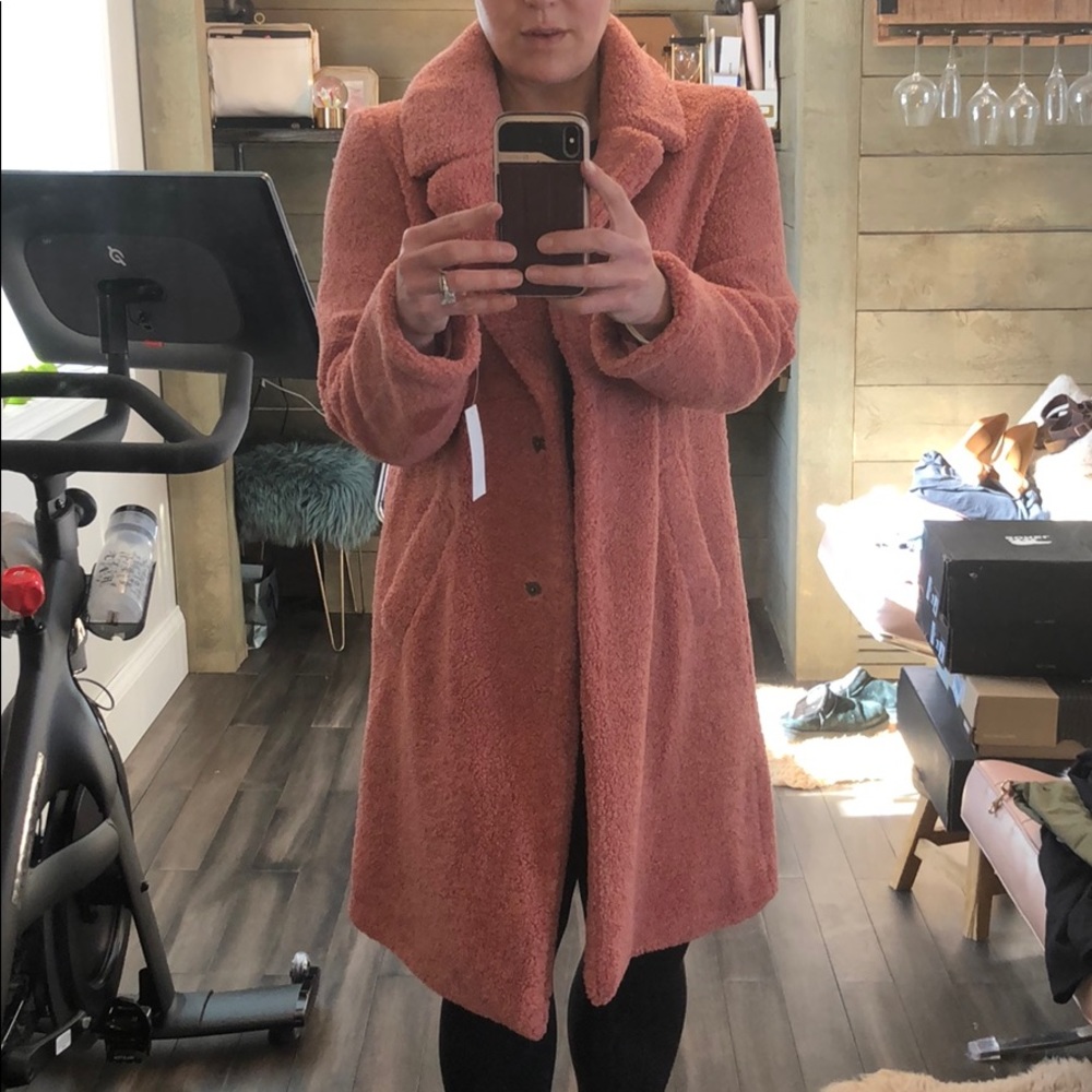 NWT Lucky Brand Faux Shearling Teddy Coat